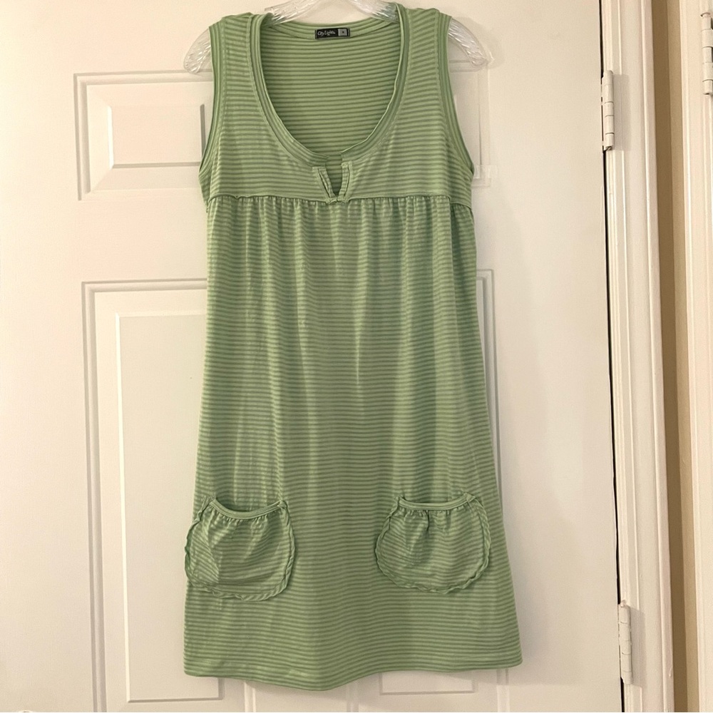 City Lights green striped sundress - Picture 5 of 13
